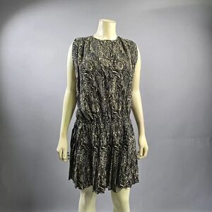 Current Air Black and Gold Mini Dress R7